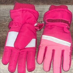 Pink Kids Winter Gloves